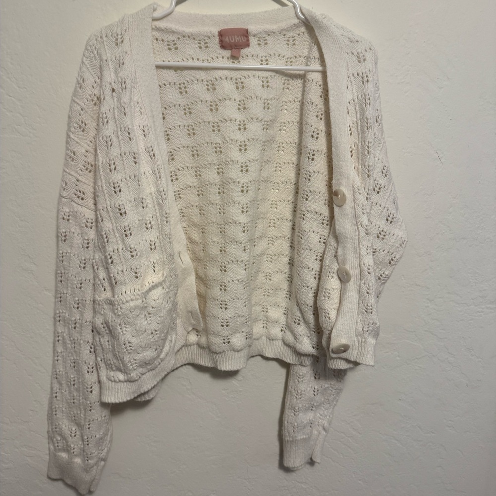 Show Me Your MuMu Cream Knit Cardigan